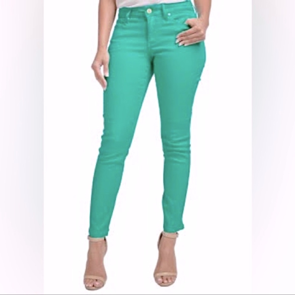 Bright Green Skinny Jeans, juniors size 7